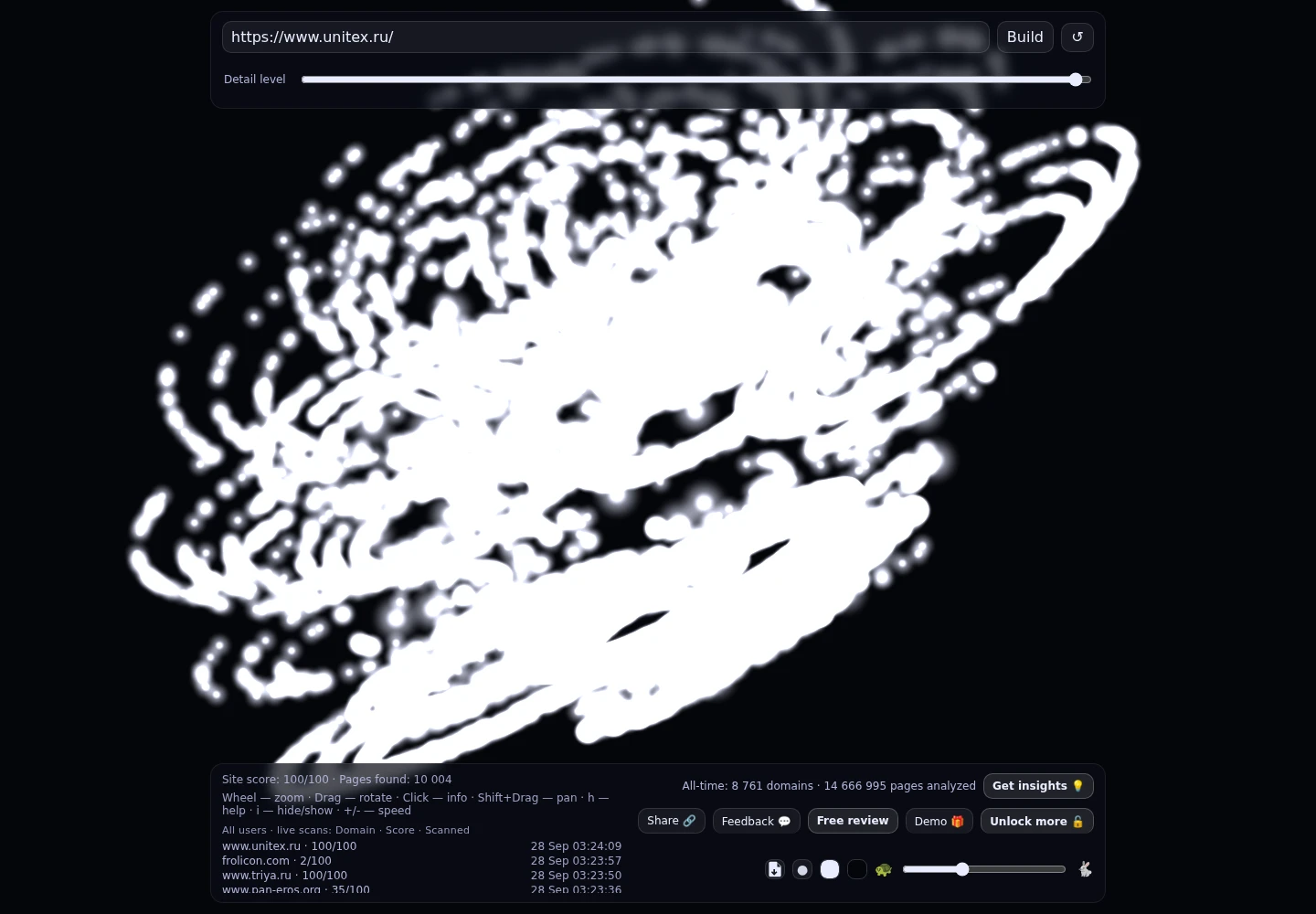 unitex &middot; граф Radar (RADAR_GRAPH)